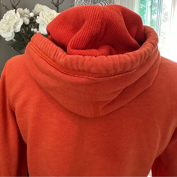 Y2K Hollister HCO Full-Zip Hoodie Orange Chenille Logo Size L - Picture 9 of 16
